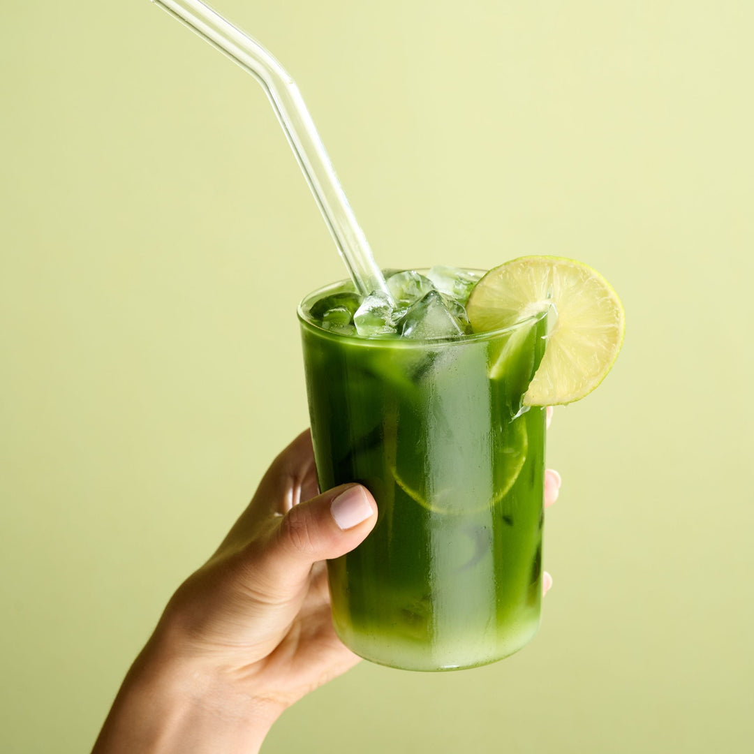 iced matcha lemonade